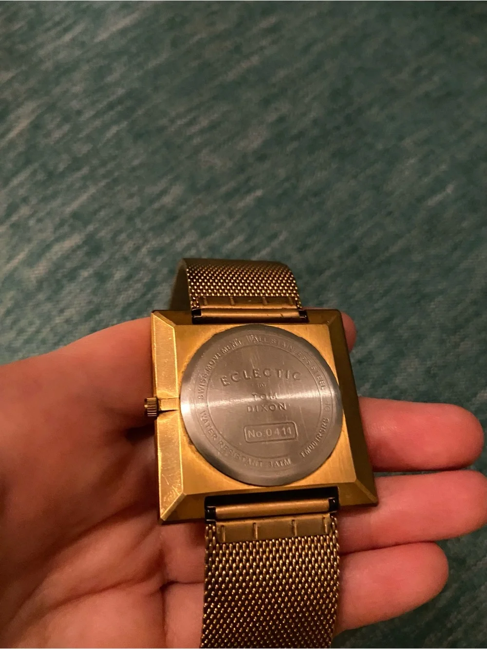 Tom Dixon Rose Gold stainless steel Block Watch